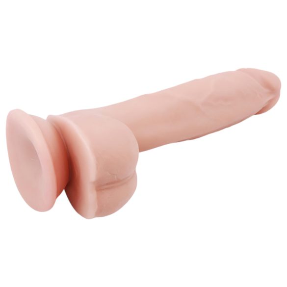 Mr. Dixx 7.6 - dildo s testisi in priseskom - natur barva - 19,5 cm