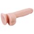 Mr. Dixx 7.6 - dildo s testisi in priseskom - natur barva - 19,5 cm