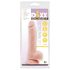 Mr. Dixx 7.6 - dildo s testisi in priseskom - natur barva - 19,5 cm
