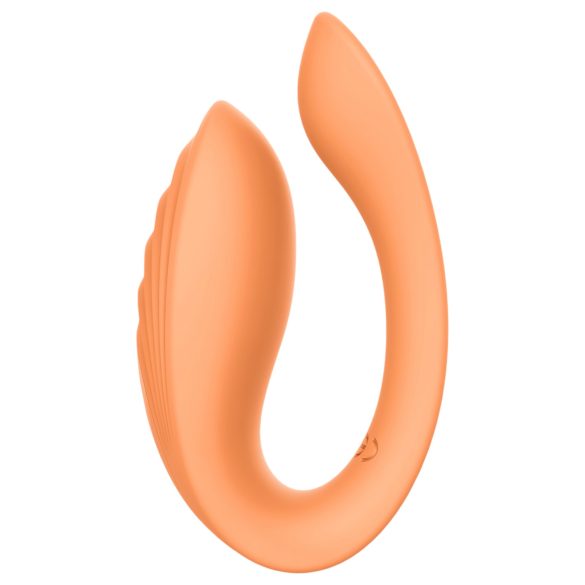Glam - akumulatorski partnerski vibrator (oranžen)