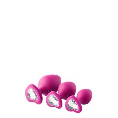   Komplet za analno urjenje Flirts - komplet za analni dildo (3 kosi) - roza