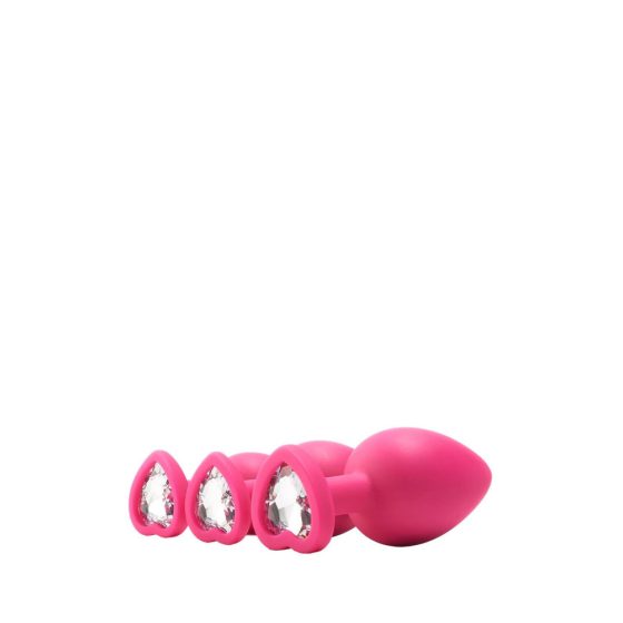 Komplet za analno urjenje Flirts - komplet za analni dildo (3 kosi) - roza