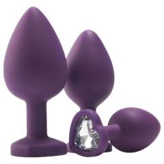   Komplet za analno urjenje Flirts - komplet analnih dildov (3 kosi) - vijolična