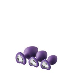   Komplet za analno urjenje Flirts - komplet analnih dildov (3 kosi) - vijolična