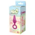 Flirts Pull Plug - analni čep - majhen - roza