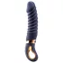 Goddess - grelni rebrasti vibrator (temno moder)