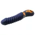 Goddess - grelni rebrasti vibrator (temno moder)