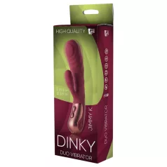   Dinky Jimmy K. Duo - vibratorski stimulator klitorisa - polnjenje - rdeč