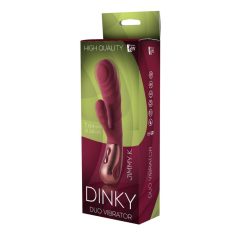   Dinky Jimmy K. Duo - vibrator s paličico za polnjenje (bordo)