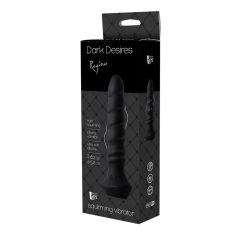   Dark Desires Regina - Analni vibrator z možnostjo polnjenja (črn)