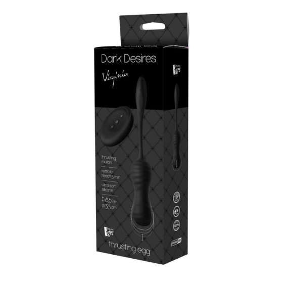 Dark Desires Virginia - radijsko vodena gejzirska krogla na baterije (črna)
