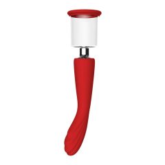   Red Revolution Georgia - vibrator za točko G in vaginalno sesanje (rdeča)