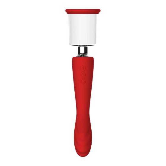 Red Revolution Georgia - vibrator za točko G in vaginalno sesanje (rdeča)