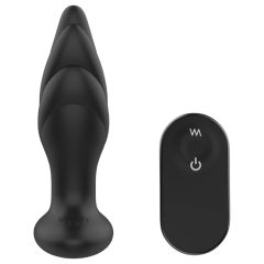   Dark Desires Angelina - radijski analni vibrator za polnjenje (črn)