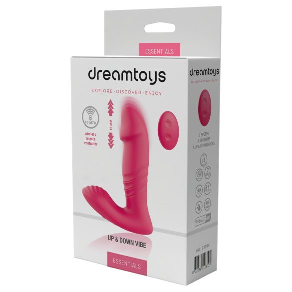 Dreamtoys - radijski prenosni potisni vibrator (roza)