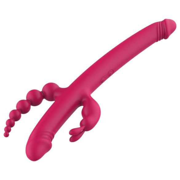 Dreamtoys - vibrator za stimulacijo G-točke in klitorisa - polnilni - roza