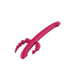   Dreamtoys Anywhere Pleasure Vibe - vibrator s 4 zobmi za polnjenje (roza)