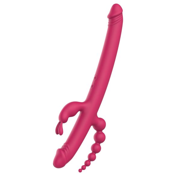 Dreamtoys - vibrator za stimulacijo G-točke in klitorisa - polnilni - roza