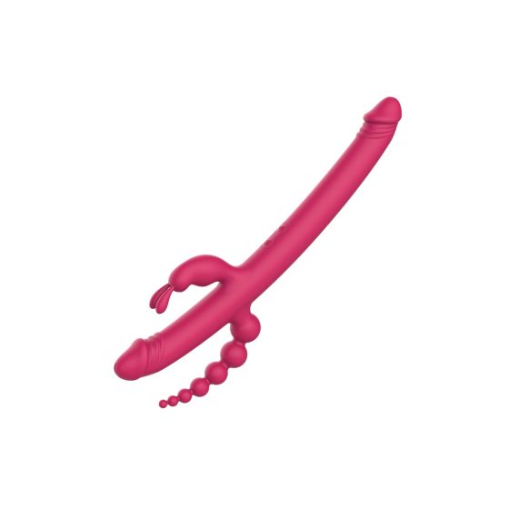 Dreamtoys Anywhere Pleasure Vibe - vibrator s 4 zobmi za polnjenje (roza)