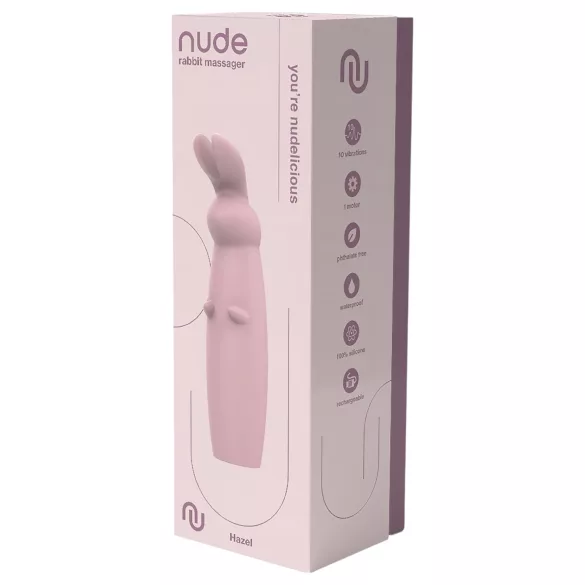 Nude Hazel - vibrator zajček za klitoris - akumulatorski - vijoličen