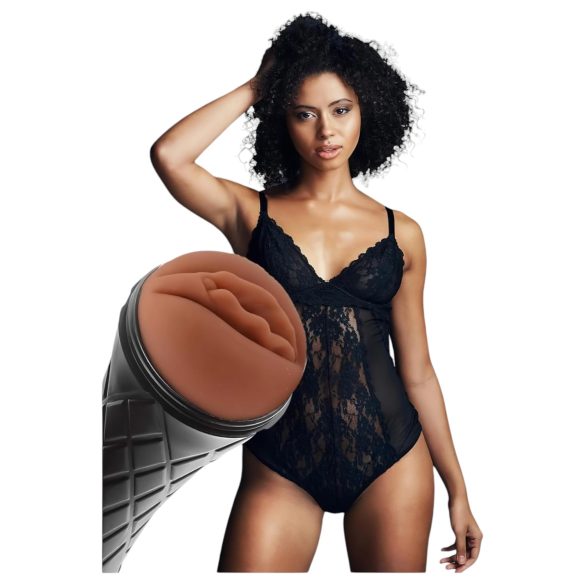 The Girl Next Door Marly - realistična vagina v ohišju - rjava