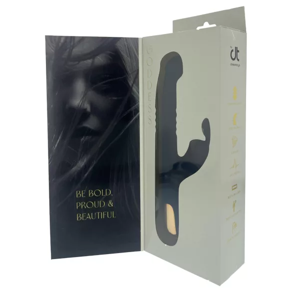Dreamtoys Goddess Collection - potisni vibrator (temno moder)