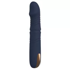   Goddess - potisni vibrator z vrtljivimi perlicami (temno moder)