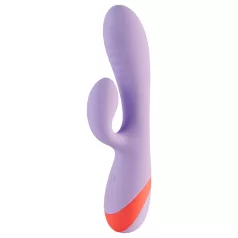   Dreamtoys Love Signal - vibrator s stimulatorjem klitorisa (vijoličen)