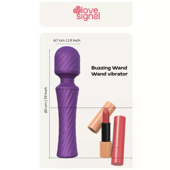 Dreamtoys - masažni vibrator - močne vibracije - vijolična