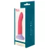 Dreamtoys Love Signal - dvobarvni silikonski dildo srednje velikosti (rdeč)