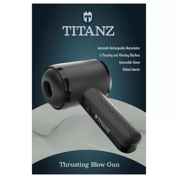 Titanz Thrusting Blow Gun - avtomatski masturbator (črn)