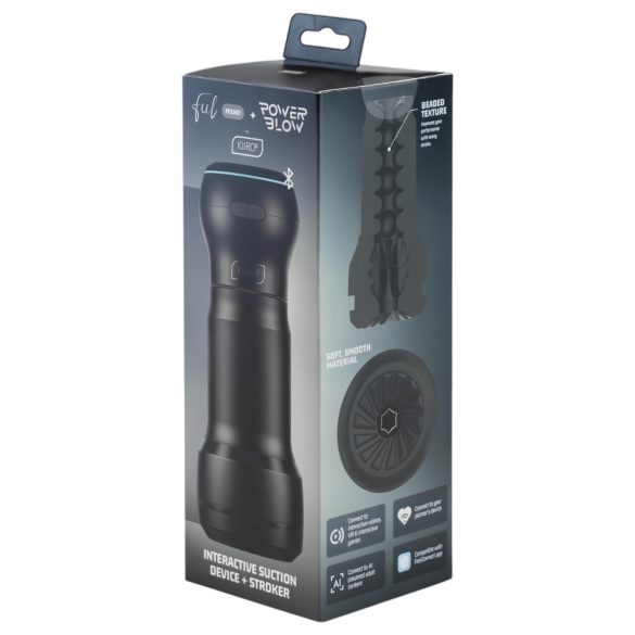 Kiiroo - moški masturbator PowerBlow + Feel Pocket - črna