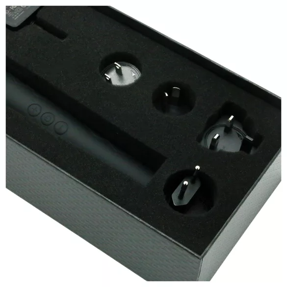 Pixey Deluxe Black Velvet - palični vibrator M (črn)