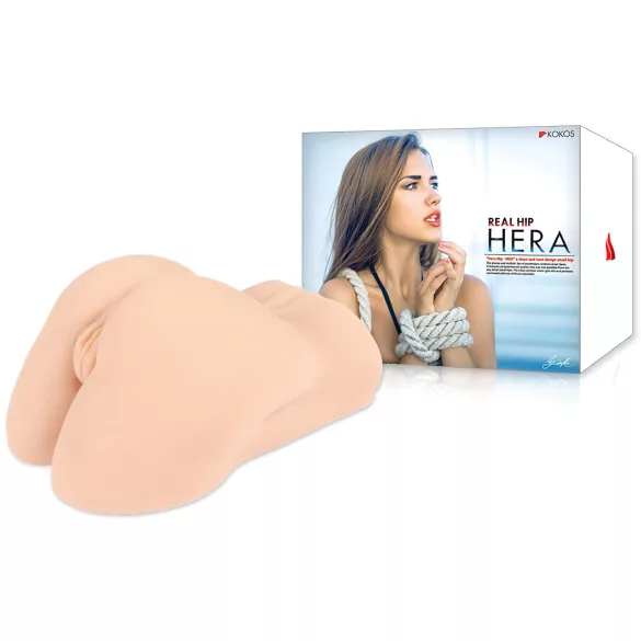 Kokos Hera - realistična lutka torzo vagina in anus - kožni odtenek