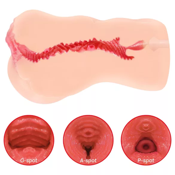 Kokos Onahole 001 XL - realistična umetna vagina masturbator (naravna)