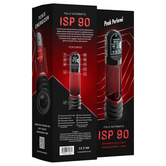 Peak Performa - avtomatska penis črpalka - infrardeča funkcija - prozorna