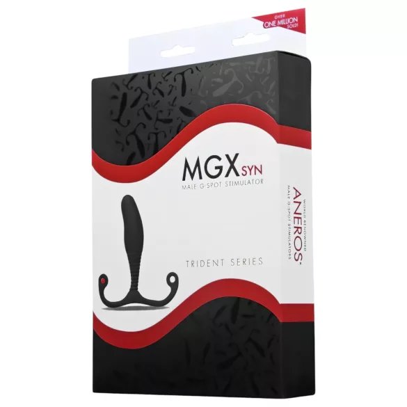 Aneros MGX Syn Trident - črni prostata dildo
