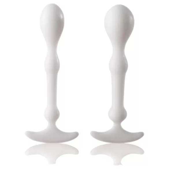 Aneros Peridise - analni dildo set - 2 kosa - bela