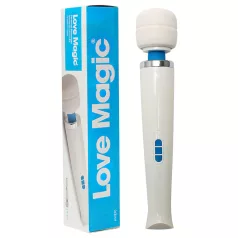 Love Magic Wand - masažni vibrator - polnilni - bel