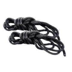 S&M - komplet svilenih vrvi za bongade - črna (2 kosa)