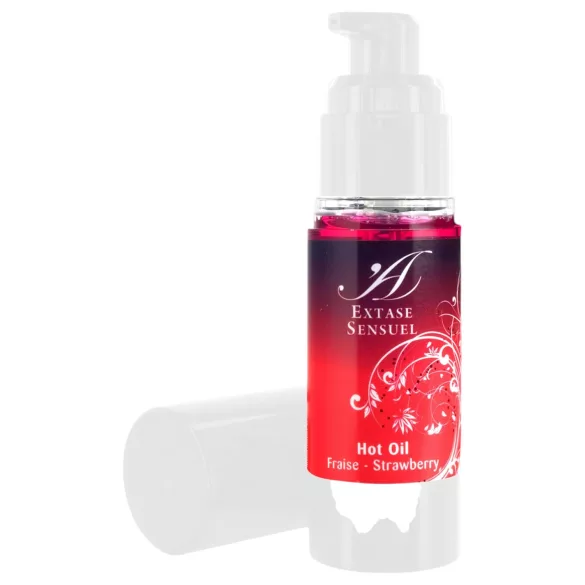 Extase Sensuel - masažno olje za segrevanje - jagoda - 30 ml