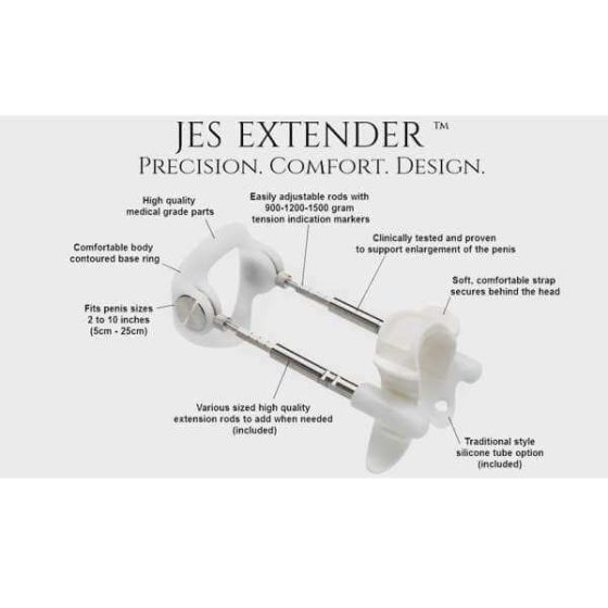 Jes-Extender - lahka standardna naprava za povečanje penisa (do 17 cm)
