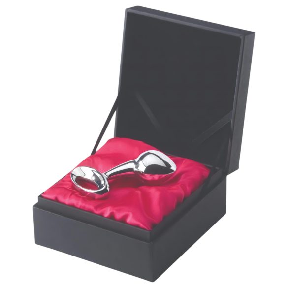 Njoy - analni čep srednje velikosti - kovina srebrna