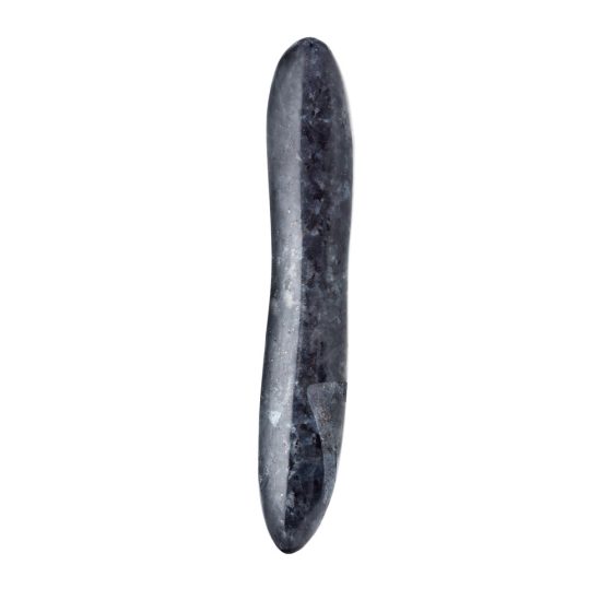 Laid D.1 - ročno izrezljani norveški dildo iz mesečevega kamna (črn)