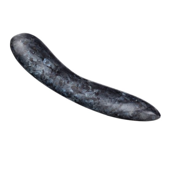 Laid D.1 - ročno izrezljani norveški dildo iz mesečevega kamna (črn)