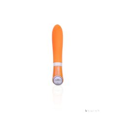   B SWISH Bgood Deluxe - Silikonski vibrator s palico (oranžna)