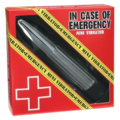 V sili odpreti - palčni vibrator (srebrn)