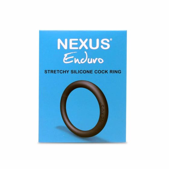 Nexus Enduro - silikonski obroček za penis (črn)
