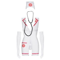   Obsesivna nujna pomoč - komplet kostuma medicinske sestre - bela (S/M)