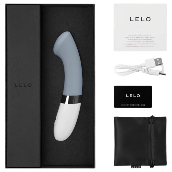 LELO Gigi 2 - silikonski G-točkovni vibrator (siv)